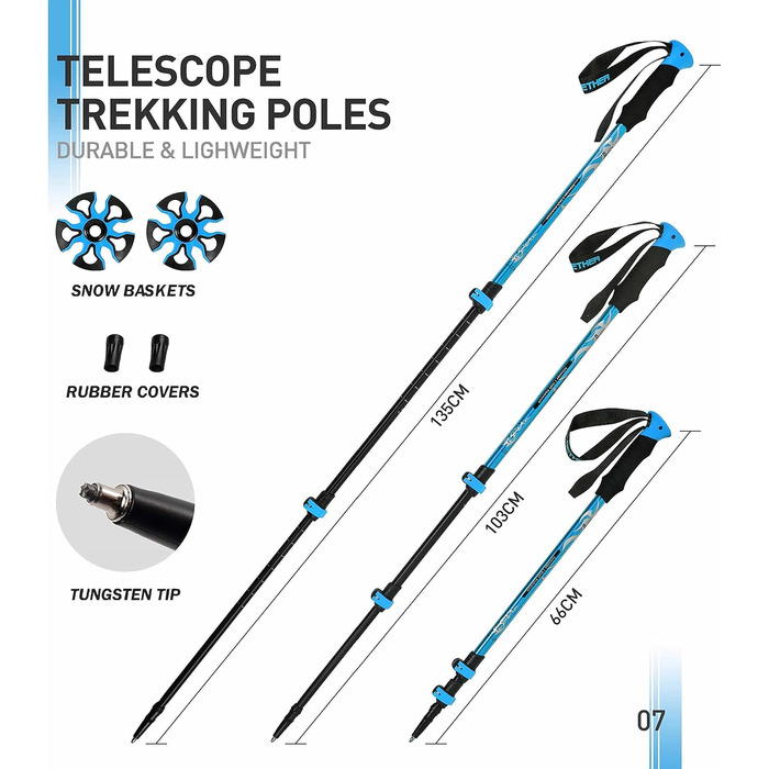 Снігоступи G2 21/25/30/36 дюймів, легкі, з захистом пальців, EVA-підкладкою, регульованою фіксацією, підйомкою п'ятки, гнучким шарніром, міцним ремінцем, трекінговими палками, сумкою для перенесення, сніговими ковпаками (5 кольорів). Підходять для ваги до 200lbs (25 дюймів) та до 250lbs (30 дюймів).