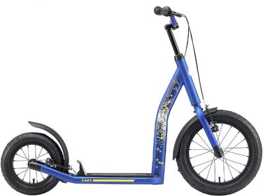 Самокат дитячий STAR SCOOTER City Kick Scooter 16 дюймів, з пневматичними колесами, регульована висота, блакитний