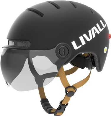 Розумний велосипедний шолом LIVALL L23 з LED-підсвіткою, знімним козирком, сертифікатами NTA8776 і CPSC, функцією виявлення падіння, для електровелосипедів, самокатів, скейтбордів, для дорослих чоловіків і жінок
