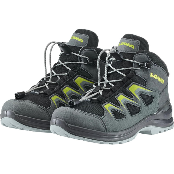 Черевики LOWA Innox EVO GTX QC JR - дитячі, водонепроникні, 23 EU, графіт/авокадо