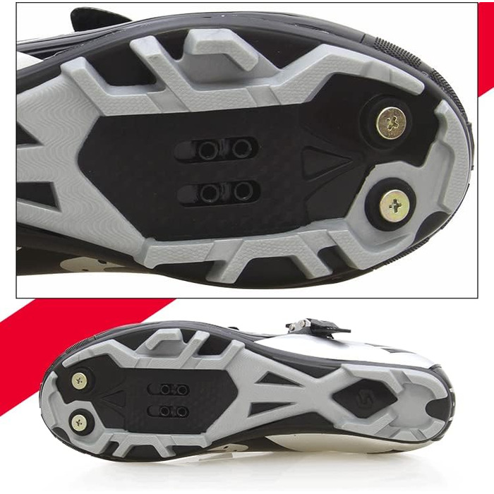 Велотуфлі MTB для чоловіків та жінок. Професійні велотуфлі для гірського велосипеда, сумісні з SPD педалями (38 EU, чорний)