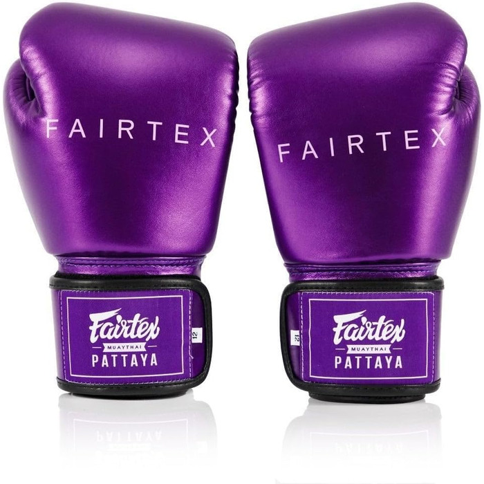 Боксерські рукавички Fairtex Metallic, 16 oz, фіолетовий металік