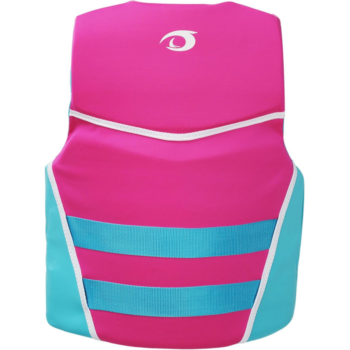 Owntop Плавальна жилетка для дітей та підлітків, регульована, з трьохточковим ременем безпеки, легка, для каякінгу, плавання, риболовлі, снорклінгу (Рожева, M)