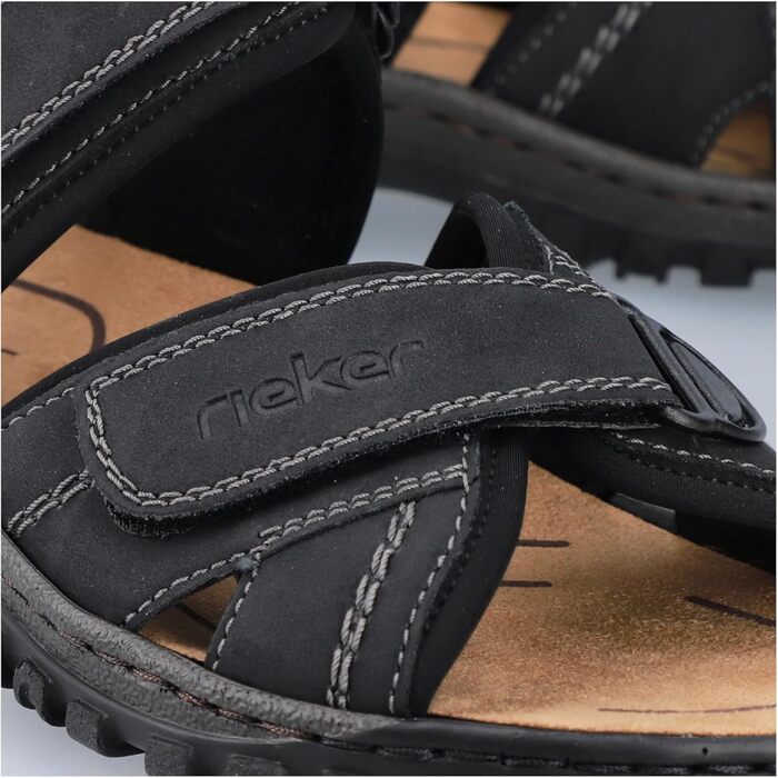 Чоловічі сандалії Rieker, розмір 42 EU, чорного кольору