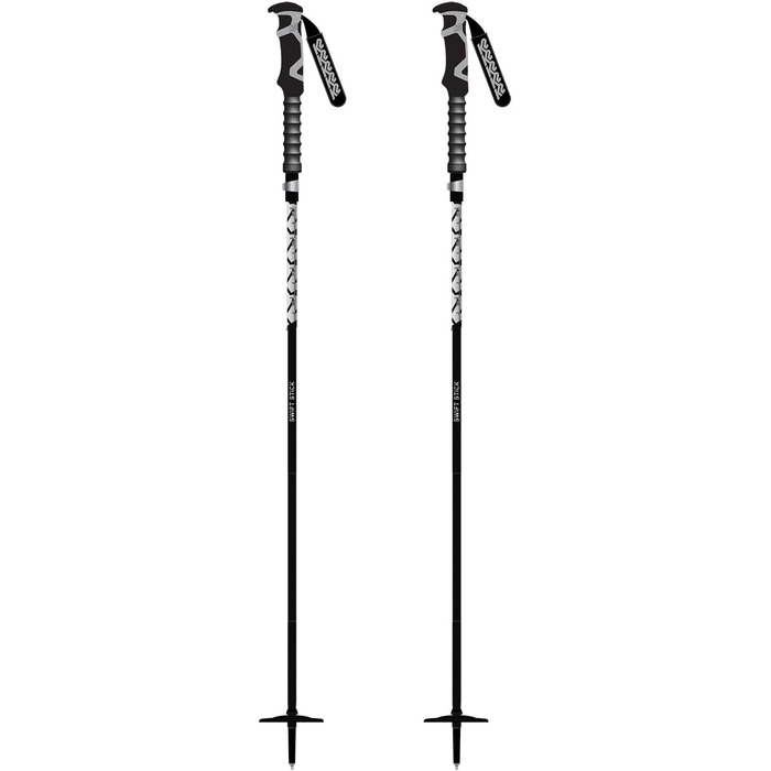 Лижні палиці K2 Swift Stick для дорослих, унісекс, чорні, 105-135 см