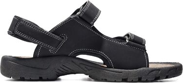 Чоловічі сандалі JOMIX для активного відпочинку на липучках: пляж, гори, подорожі - 44 EU, чорні