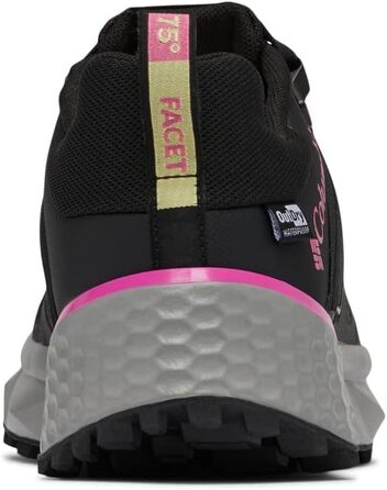 Черевики трекінгові жіночі Columbia Facet 75 Outdry, водонепроникні, чорний/ягідний, 40 EU