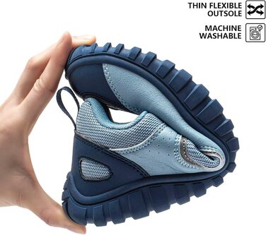 Взуття для фітнесу HOBIBEAR для жінок та чоловіків | Кросівки для трейлраннінгу з широкою передньою частиною | Синій, 39 EU