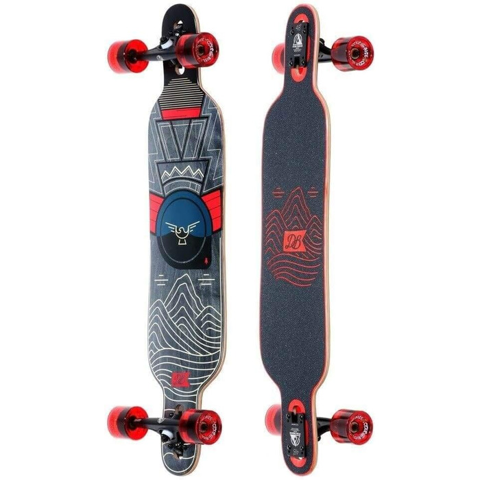 Лонгборд DB Longboards Pioneer 38 Mountains 96,5 см, декорація Гори, 22,9 см, для круїзингу