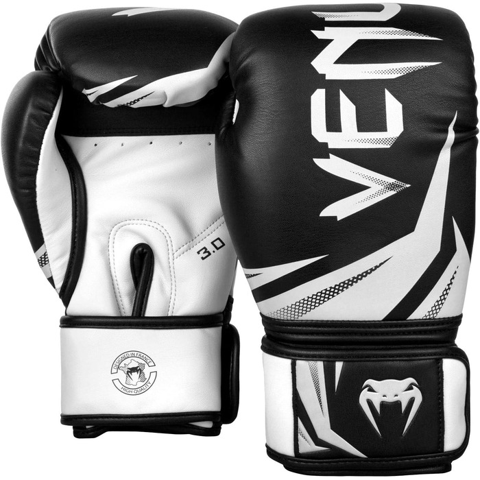 Боксерські рукавички Venum Challenger 3.0 12 Oz чорно-білі