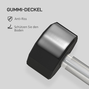 Набір гантелей SPORTNOW Kurzhandtel 2 x 10 кг: не котяться, неслизьке покриття ручки, гумове покриття, металевий сердечник, чорного кольору