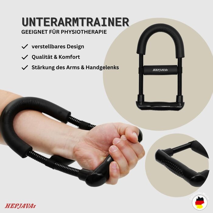 Набір для тренування рук HEPJAVA 6-в-1: тренажер пальців, хвату, передпліччя, гіроскопічна кулька, кільце для хвату, розтягувач пальців. Ідеально для силових тренувань та реабілітації