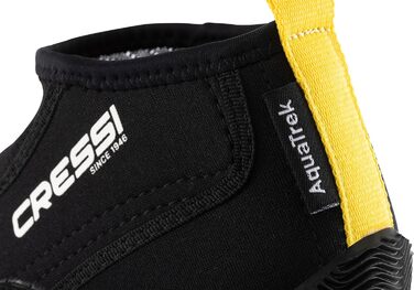 Чоботи для плавання Cressi Aquatrek - зручні аквашузи для моря, чорні, розмір EU 42/43