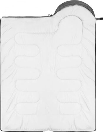 Сплячий мішок Outdoor Sportneer для кемпінгу: 3-4 сезонний літній спальний мішок, зимовий, компактний, легкий, для дорослих, 220x75 см, оранжево-сірий