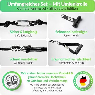 BodyCROSS Schlingentrainer Expert Edition: Набір для силових тренувань, Made in Germany