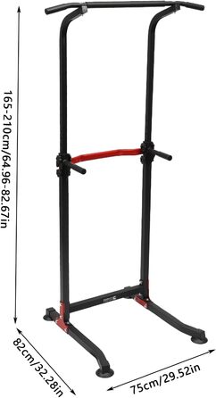 Спортивний турнік Kraftturm: самостійна стійка для турніків та силових тренувань, регульована висота 165–210 см