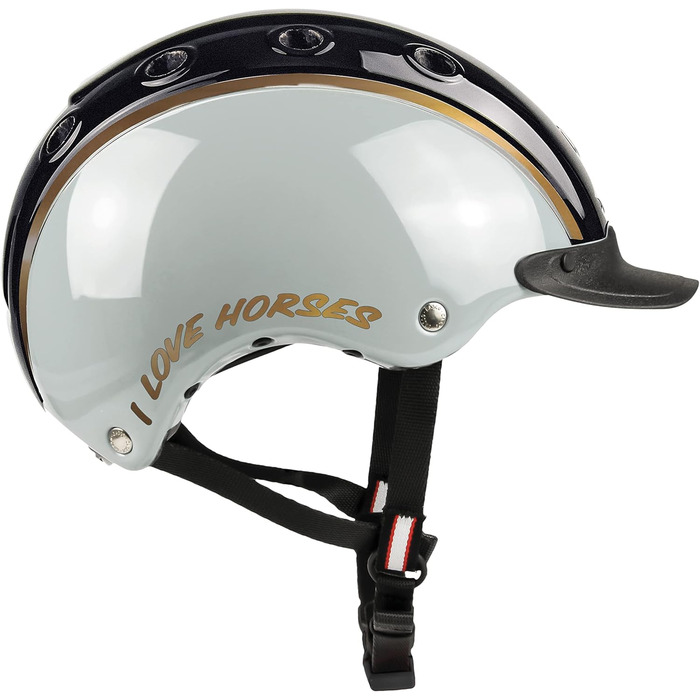 Дитячий велосипедний і лижний шолом Casco NORI Єдиноріг, чорний/сірий