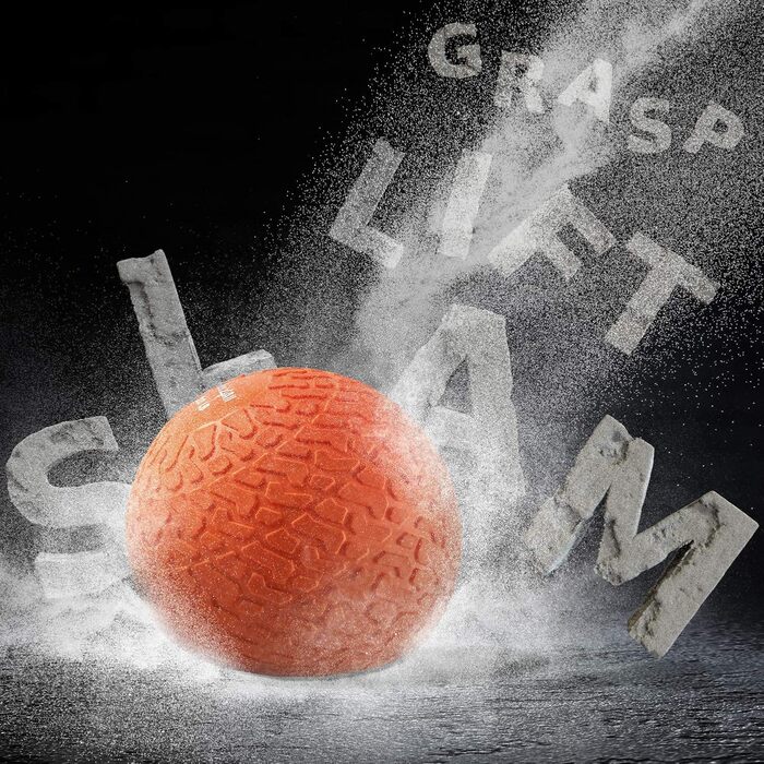 М'яч для ударів Yes4All Medizinball Slam Ball - 4.5-18 кг, чорний, синій, блакитний, помаранчевий, блискучий для силових тренувань та фітнесу