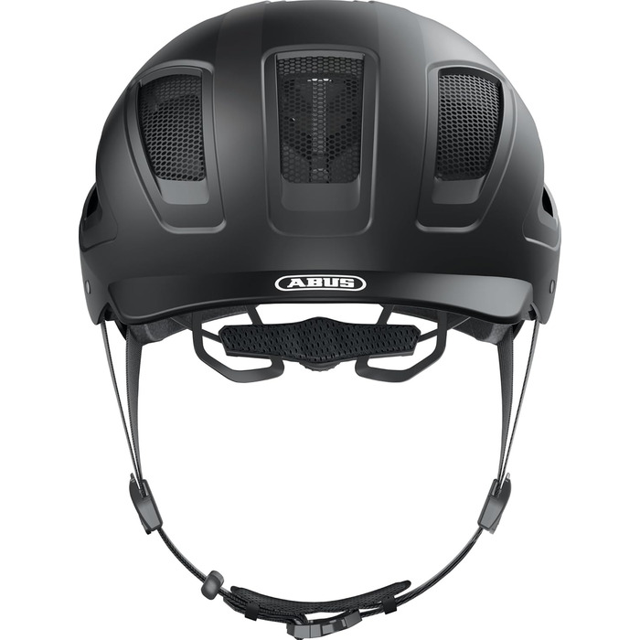Велосипедний шолом ABUS Hyban 2.0 з підсвіткою, ABS, для дорослих XL, чорний