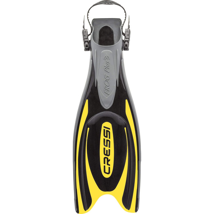 Ласти Cressi Frog Plus M/L (42-45) чорні/жовті - для плавання та дайвінгу