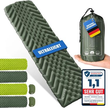 Килимок для кемпінгу ONLYHIKE® Ultraleicht: Легкий, компактний, для відпочинку на природі - Оливковий