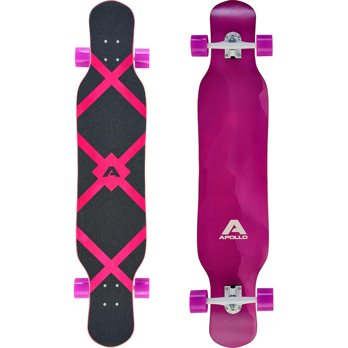 Лонгборд Apollo Dancer 46x9,5 дюймів, ABEC 9, стильний круїзер для денсингу, трюків і катання, повний комплект для професіоналів і новачків, Longboard Papua