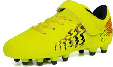 Дитячі футбольні бутси JABASIC для гри на твердих поверхнях, розмір 37 EU, колір лайм