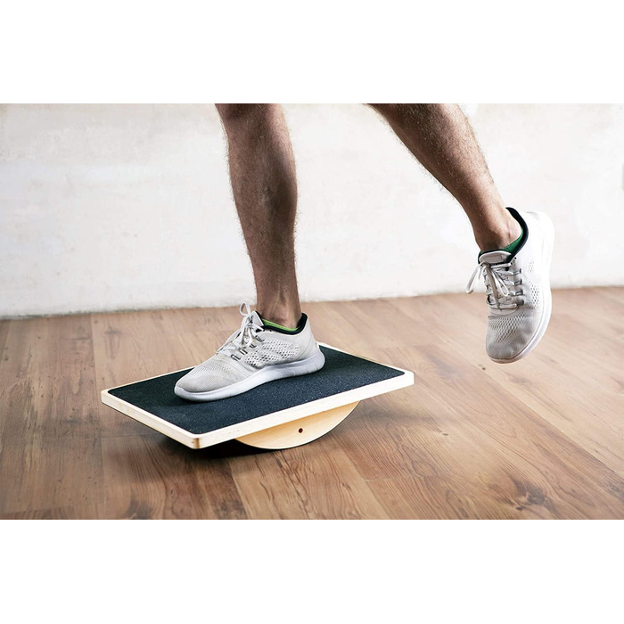 RPM Power Balance Wobble Board – баланс-борд з масиву дерева для тренування кора, зміцнення ніг і верхньої частини тіла, класична дошка для балансу