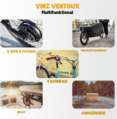 Ланцюговий замок для велосипеда та електровелосипеда VINZ Ventoux, загартована сталь, 6 мм, 90 см