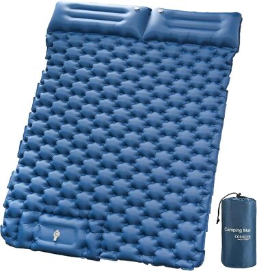 Килимок для кемпінгу Cieex Isomatte двомісний, самонадувний, легкий, водонепроникний з насосом та подушками