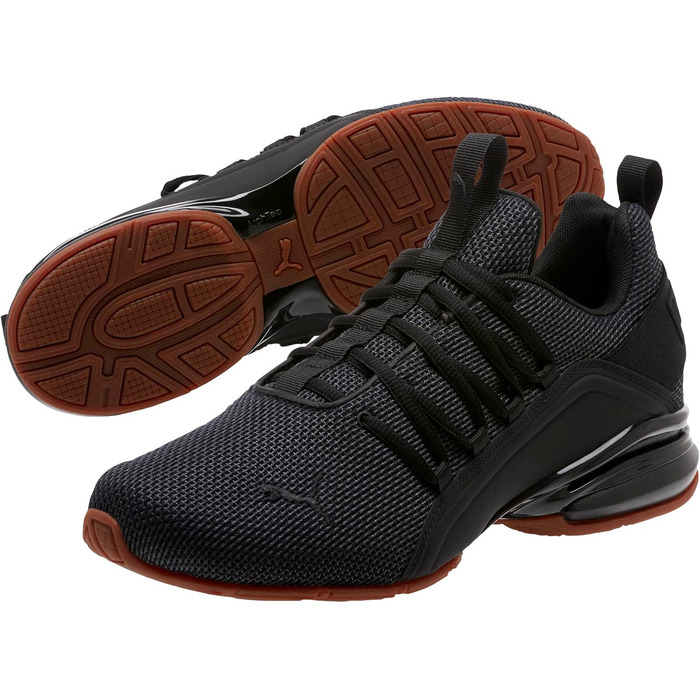 Кросівки PUMA Axelion Graphic для чоловіків, чорні, розмір 44.5 EU