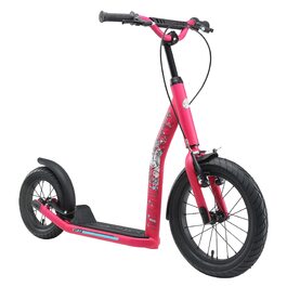 Самокат дитячий STAR SCOOTER City Kick Scooter 16 дюймів, рожевий, з повітряними колесами, регульована висота, для дітей від 8 років