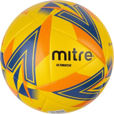 Футбольний м'яч Mitre Unisex Jugend Ultimatch, підвищений контроль, додаткова зносостійкість, точність, для дітей та підлітків