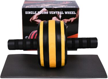 Ролик для пресу AB Wheel – тренажер для дому та спортзалу, зелений