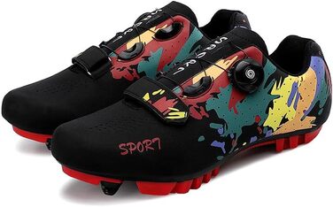 Велосипедні шкарпетки/взуття для чоловіків та жінок, MTB, Mountainbike, шкарпетки-кросівки, дихаючі, для їзди на велосипеді, білі (38 EU, чорний)