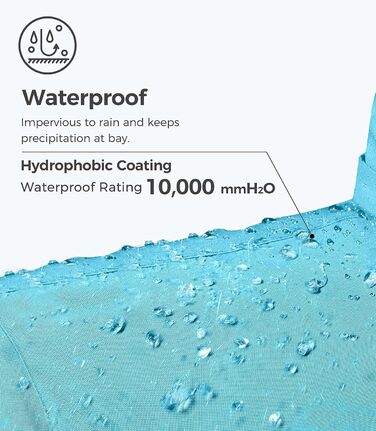 Жіноча гірськолижна куртка Wantdo, тепла флісова куртка, водонепроникна, дихаюча, вітрозахисна, з капюшоном, для активного відпочинку, турквіс, розмір M