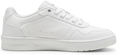Жіночі кросівки PUMA Court Classy Basic — білі з сріблястим металіком, розмір 41 EU