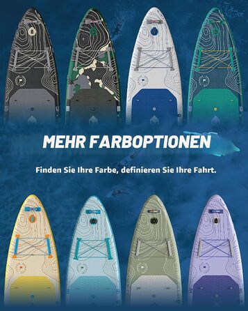 SUP-дошка iTAOSTAR Adventure 365x88/99 см, надувна, з сидінням, темно-зелена – для підлітків та дорослих