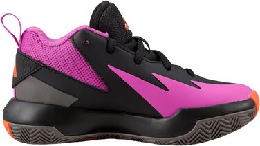 Кросівки дитячі Adidas Cross Em Up Select Mid для баскетболу, розмір 29 EU, чорний/фіолетовий/помаранчевий