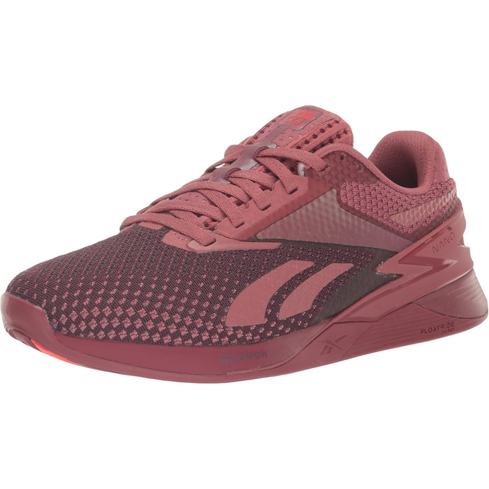 Кросівки Reebok Nano X3 для жінок, 39 EU, Sedona Rose/Maroon/Neon Cherry