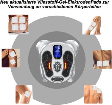 Стимулятор кровообігу для ніг і стоп Durchblutungsstimulator Plus, 99 рівнів, 25 режимів, проти болю, втоми, набряків