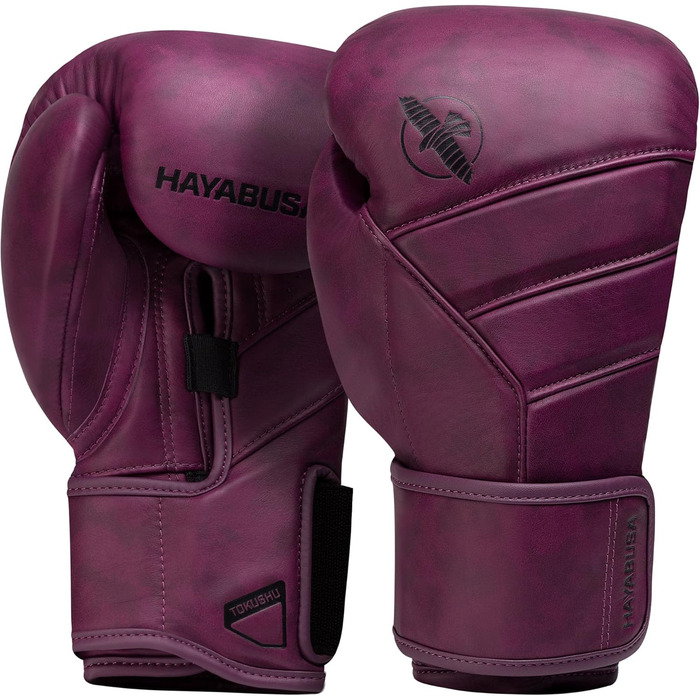 Боксерські рукавички Hayabusa T3 LX зі шкіри 14oz, колір слива