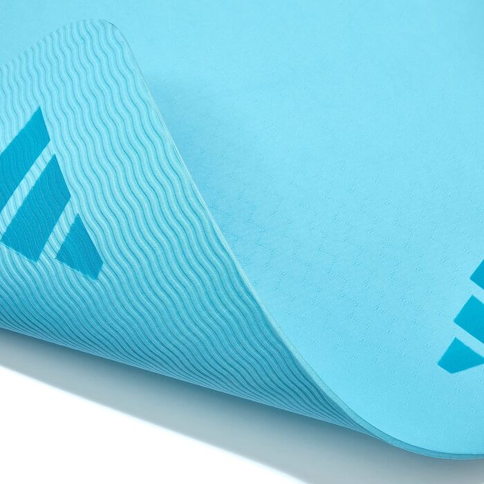 Йога-килимок adidas Premium Yogamatte 5 мм, протиковзкий мат для йоги та пілатеса, без ПВХ (Preloved Blue)