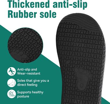 Босижні кросівки для жінок та чоловіків, мінімалістичні босижні взуття з широкою передньою частиною та нульовим перепадом, легкі дихаючі кросівки для фітнесу, хайкінгу, бігу та повсякденного носіння 40 EU широкі чорні 1125