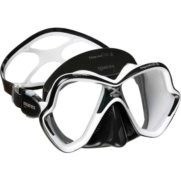 Дайвінгова маска Mares X-Vision Ultra Liquidskin, універсальна, біло-чорна