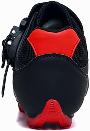 Велосипедні черевики для чоловіків та жінок MTB, шосейні, для маунтінбайку, кросівки, смугасті, дихаючі, outdoor, 45 EU, червоні