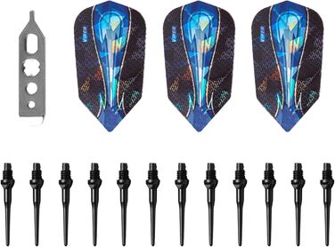 Дротики Viper Astro 80% вольфрамові з м'яким наконечником та чохлом для зберігання/подорожей