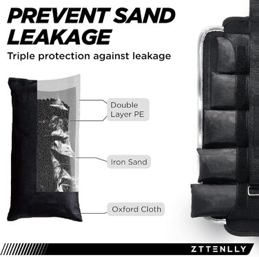 Регульовані ваги для щиколоток/зап'ясть, 1-5/10/15/9 кг, пара з сумкою, дихаючі тканини, світловідбиваючий кант, для силових тренувань, ніг, рук, щиколоток, ходьби. Підходять для жінок та чоловіків