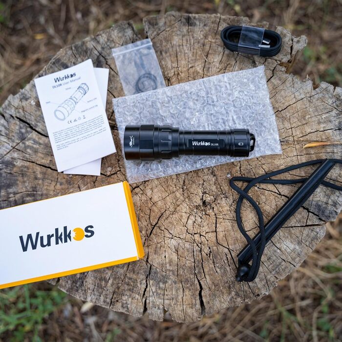 Ліхтар під водою Wurkkos DL10R: 4500 Lumen, XHP70.2 LED, USB-C, IPX8, для дайвінгу та підводного полювання