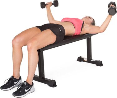 Лава для жиму CAP Barbell, плоска, чорна, тренажер для фітнесу